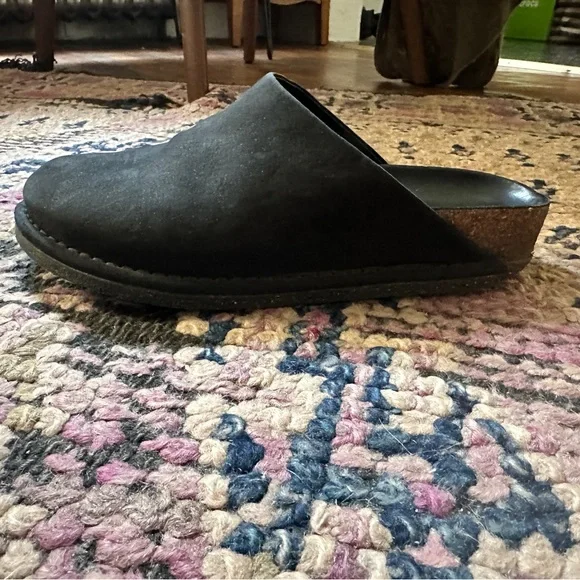 Jenni Kayne Oiled Leather Black Moc Clog Mule 36 - Picture 4 of 5